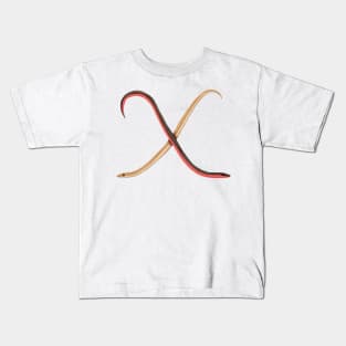 X - Eastern worm snakes Kids T-Shirt